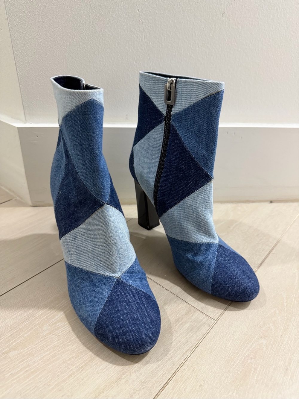 Roger Vivier Prismick Denim Boot Size 8